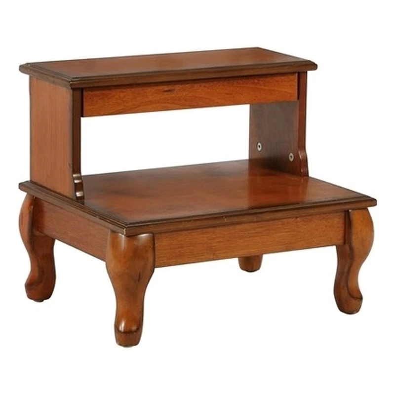 Bowery Hill Traditional Wood Bed Steps With Hidden Drawer In Cherry 1 Bowery Hill Traditional Wood Bed Steps With Hidden Drawer In Cherry