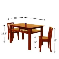 Athena Newton Kid's 3 Piece Table And Chair Set 12 Athena Newton Kid's 3 Piece Table And Chair Set -Cymax Sales 1473583 6 L