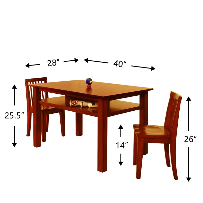 Athena Newton Kid's 3 Piece Table And Chair Set 6 Athena Newton Kid's 3 Piece Table And Chair Set - Image 6