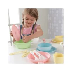 KidKraft 27 Piece Kitchen Dish Play Set In Pastel Multi Color -Cymax Sales 155672 2 L