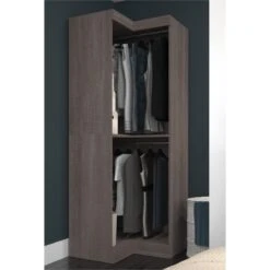 Bestar Pur 32" Corner Storage Unit In White -Cymax Sales 1560810 L