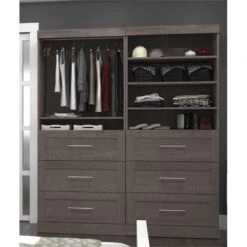 Bestar Pur 72" Storage Kit In Bark Gray -Cymax Sales 1560818 L