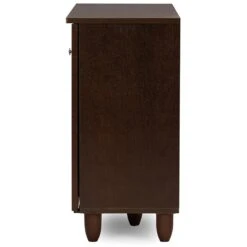 Baxton Studio Winda 3 Door Shoe Cabinet In Dark Brown -Cymax Sales 1707131 5 L
