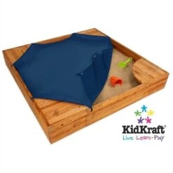 KidKraft Backyard Sandbox In Honey