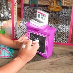 KidKraft Brooklyn's Loft Dollhouse In Pink And Green -Cymax Sales 1768486 7 L