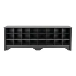 Prepac 60" Shoe Cubby Bench In Drifted Gray -Cymax Sales 1800289 1800293 L