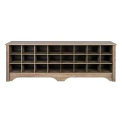 Prepac 60" Shoe Cubby Bench In Drifted Gray -Cymax Sales 1800290 1800294 L