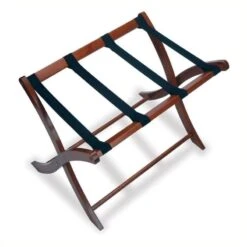 Pemberly Row Luggage Rack In Antique Walnut