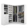 Atlin Designs 82" 4-Piece Corner Storage Unit In White
