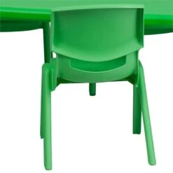 Bowery Hill 5 Piece Plastic/Steel Rectangular Activity Table Set In Green -Cymax Sales 1816743 3 L