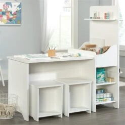 Pemberly Row 3 Piece Kids Activity Center Set In Soft White -Cymax Sales 1820007 13 L