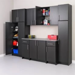 Prepac Elite 32" Storage Cabinet In Black -Cymax Sales 1829759 6 L