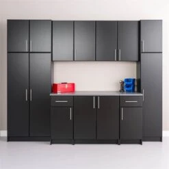 Prepac Elite 16" Stackable Wall Cabinet In Black -Cymax Sales 1829760 10 L