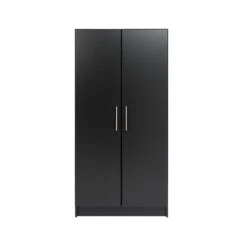 Prepac Elite 32" Wardrobe Cabinet In Black 22 Prepac Elite 32" Wardrobe Cabinet In Black -Cymax Sales 1829762 2 L