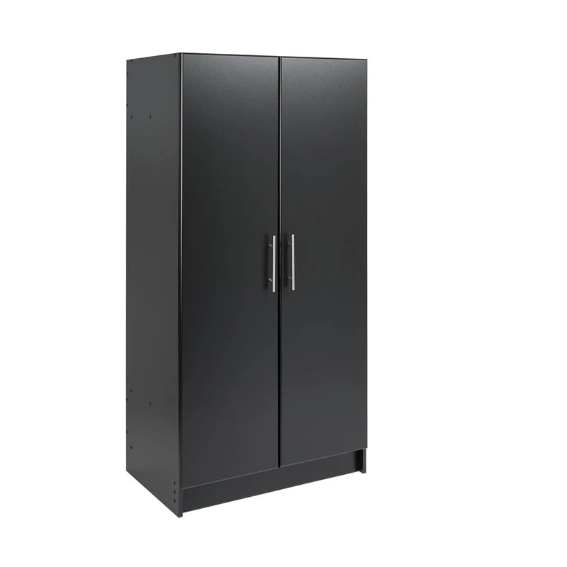 Prepac Elite 32" Wardrobe Cabinet In Black 1 Prepac Elite 32" Wardrobe Cabinet In Black