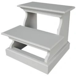 NovaSolo Halifax Bed Step Stool In Pure White