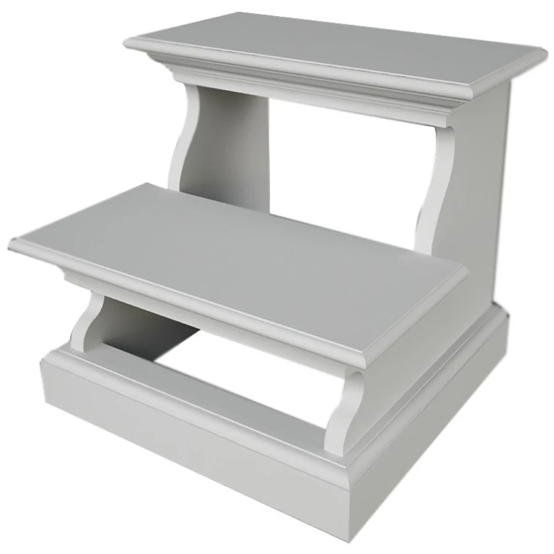NovaSolo Halifax Bed Step Stool In Pure White 1 NovaSolo Halifax Bed Step Stool In Pure White