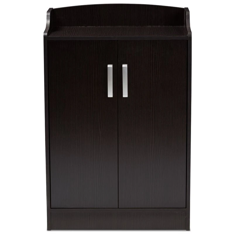 Baxton Studio Verdell Shoe Cabinet In Wenge Brown 4 Baxton Studio Verdell Shoe Cabinet In Wenge Brown - Image 4