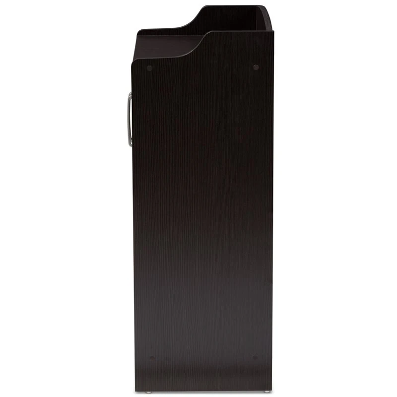 Baxton Studio Verdell Shoe Cabinet In Wenge Brown 5 Baxton Studio Verdell Shoe Cabinet In Wenge Brown - Image 5