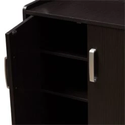 Baxton Studio Verdell Shoe Cabinet In Wenge Brown 18 Baxton Studio Verdell Shoe Cabinet In Wenge Brown -Cymax Sales 1864363 8 L