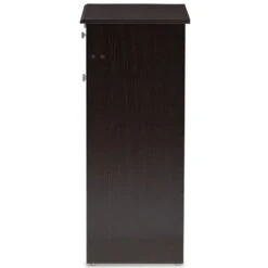 Baxton Studio Dariell Shoe Cabinet In Wenge Brown -Cymax Sales 1864364 4 L