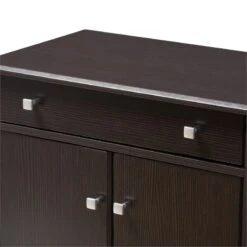 Baxton Studio Dariell Shoe Cabinet In Wenge Brown -Cymax Sales 1864364 7 L