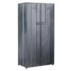 Furniture Of America Pullar II Industrial Metal Locker In Silver
