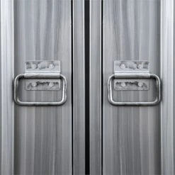 Furniture Of America Pullar II Industrial Metal Locker In Silver 11 Furniture Of America Pullar II Industrial Metal Locker In Silver -Cymax Sales 1866935 5 L