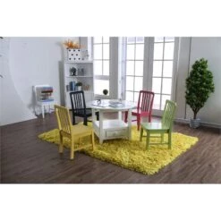 Furniture Of America Rowley I Transitional Wood 5-Piece Kid Table Set In White -Cymax Sales 1867079 2 L