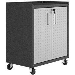 Manhattan Comfort Fortress 3-Piece Metal Mobile Garage Cabinet Set In Gray -Cymax Sales 1902047 12 L