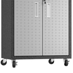 Manhattan Comfort Fortress 3-Piece Metal Mobile Garage Cabinet Set In Gray -Cymax Sales 1902047 22 L