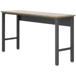 Manhattan Comfort Fortress 3-Piece Wood/Metal Worktable & Garage Cabinet In Gray -Cymax Sales 1902050 10 L