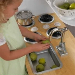 KidKraft Tables And Chairs 2 Piece Kids Play Kitchen And Table With Drying Rack And Storage Set -Cymax Sales 1902823 7 L