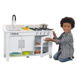 KidKraft Kids Play Kitchen Set And Toy Coffee Play Set 23 KidKraft Kids Play Kitchen Set And Toy Coffee Play Set -Cymax Sales 1903238 10 L