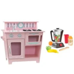 KidKraft Kids Complete Play Kitchen Set With Smoothie Toy Set