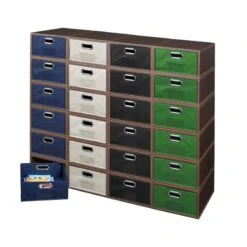 Niche Cubo Set Of 6 Half-Size Foldable Fabric Storage Bins- Black 9 Niche Cubo Set Of 6 Half-Size Foldable Fabric Storage Bins- Black -Cymax Sales 1951025 14 L