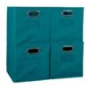 Niche Cubo Storage Set Of 4 Collapsible Fabric Storage Bins In Teal