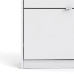Tvilum Bright 4 Drawer Shoe Cabinet In White -Cymax Sales 1953161 4 L