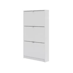 Tvilum Bright 4 Drawer Shoe Cabinet In White -Cymax Sales 1953162 2 L