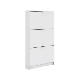 Tvilum Bright 4 Drawer Shoe Cabinet In White -Cymax Sales 1953162 L