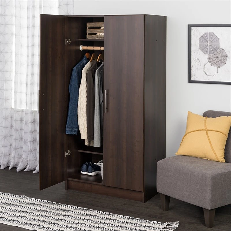 Prepac Elite 32" Wardrobe Cabinet In Black 14 Prepac Elite 32" Wardrobe Cabinet In Black - Image 14