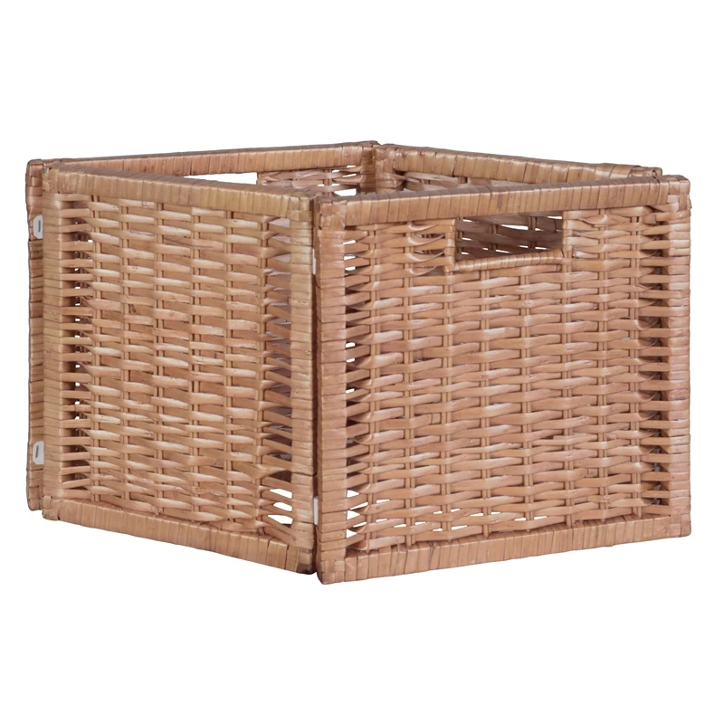 Niche Cubo Storage Set - 3 Cubes And 2 Wicker Baskets- Cherry/Natural 8 Niche Cubo Storage Set - 3 Cubes And 2 Wicker Baskets- Cherry/Natural - Image 8