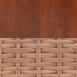 Niche Cubo Storage Set - 9 Cubes And 4 Wicker Baskets- Cherry/Natural -Cymax Sales 1966994 20 L