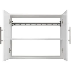 Prepac HangUps 30" Upper Wooden Garage Storage Cabinet In Black -Cymax Sales 1968660 2 L