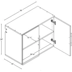Prepac HangUps 30" Storage Cabinet Set A - 2 Piece -Cymax Sales 1968663 6 L