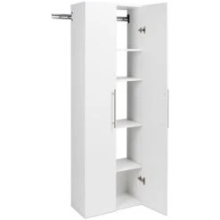 Prepac HangUps 3 Piece 72" Large Wall Mounted Garage Cabinet Set In White -Cymax Sales 1968665 4 L 2