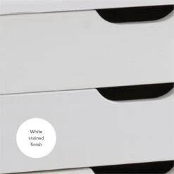 Linon Callie Six Drawer Wide Wood Rolling Cart In Gray -Cymax Sales 1975780 24 L