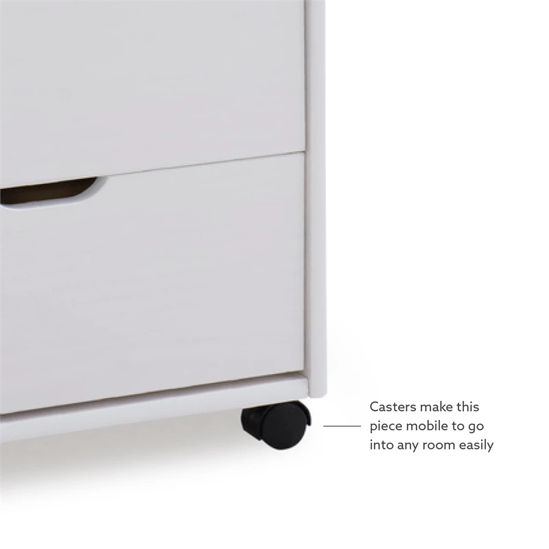 Linon Callie Eight Drawer Wood Rolling Storage Cart In Gray 17 Linon Callie Eight Drawer Wood Rolling Storage Cart In Gray - Image 17