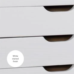 Linon Callie Eight Drawer Wood Rolling Storage Cart In Gray 37 Linon Callie Eight Drawer Wood Rolling Storage Cart In Gray -Cymax Sales 1975783 24 L