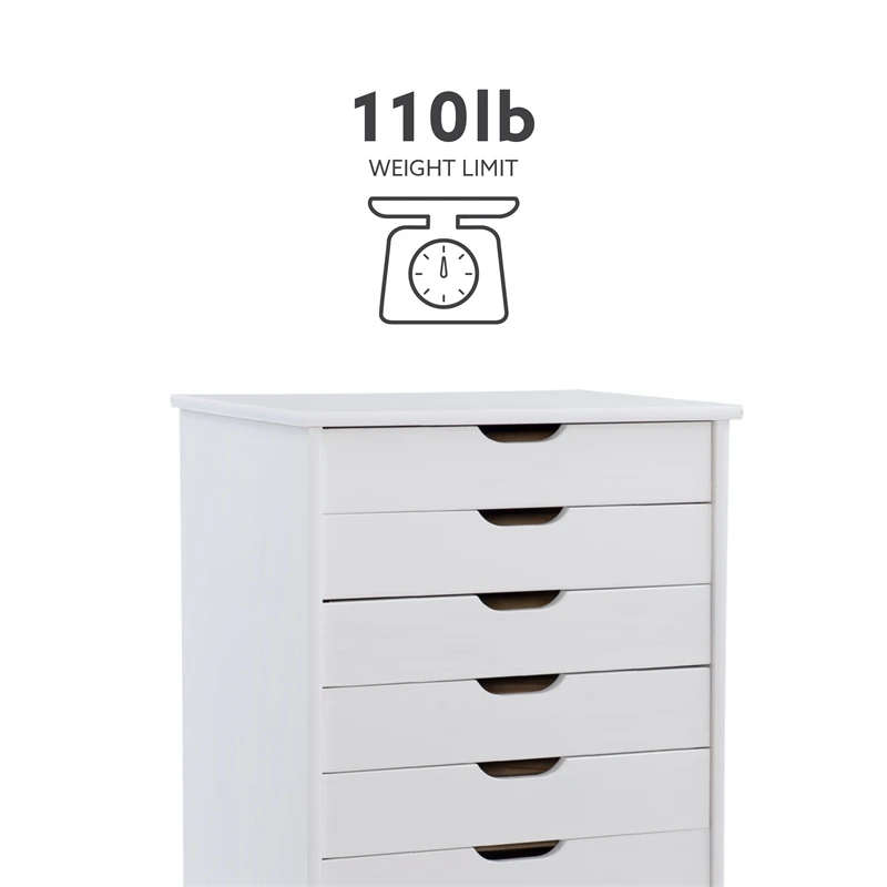 Linon Callie Eight Drawer Wood Rolling Storage Cart In Gray 20 Linon Callie Eight Drawer Wood Rolling Storage Cart In Gray - Image 20